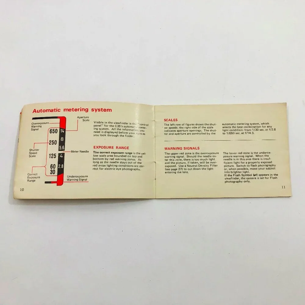 KONICA C35 INSTRUCTION BOOK Great Condition - Picture 3 of 5